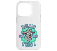 Relax I've Goat This Funny Cool Farm Animal Pun Design Carcasa para iPhone 14 Pro