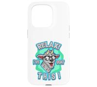 Relax I've Goat This Funny Cool Farm Animal Pun Design Carcasa para iPhone 15 Pro