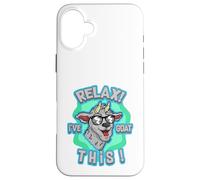 Relax I've Goat This Funny Cool Farm Animal Pun Design Carcasa para iPhone 16 Plus