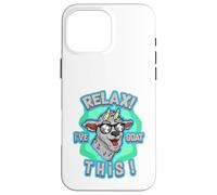 Relax I've Goat This Funny Cool Farm Animal Pun Design Carcasa para iPhone 16 Pro MAX