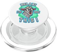 Relax I've Goat This Funny Cool Farm Animal Pun Design PopSockets PopGrip para MagSafe