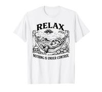 Relax Nada ESTÁ BAJO Control | Funny Raccoon Camiseta