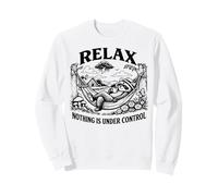 Relax Nada ESTÁ BAJO Control | Funny Raccoon Sudadera