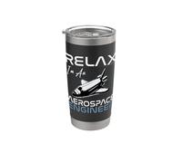 Relax Soy un ingeniero aeroespacial Ingeniería Rocket Aerospace Vaso térmico de acero inoxidable de doble pared