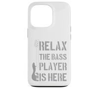 Relax The Bass Player Is Here - Divertido Regalo para Bajista de Guitarra Carcasa para iPhone 13 Pro