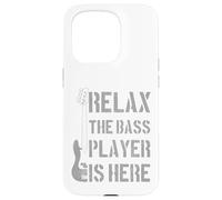 Relax The Bass Player Is Here - Divertido Regalo para Bajista de Guitarra Carcasa para iPhone 15 Pro