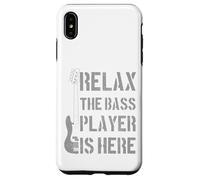 Relax The Bass Player Is Here - Divertido Regalo para Bajista de Guitarra Carcasa para iPhone XS MAX