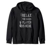 Relax The Bass Player Is Here - Divertido Regalo para Bajista de Guitarra Sudadera con Capucha