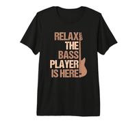 Relax The Bass Player Is Here Guitarrista De Bajo Regalo Camiseta Premium