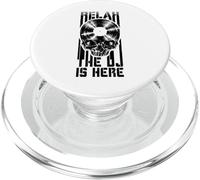 Relax The DJ Is Here, Amante de los Discos de Vinilo Gothic Skull LP PopSockets PopGrip para MagSafe