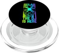 Relax The DJ Is Here, Amante de los Discos de Vinilo Gothic Skull LP PopSockets PopGrip para MagSafe