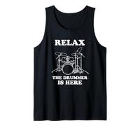 Relax The Drummer is Here- Funy Drumming Camiseta sin Mangas