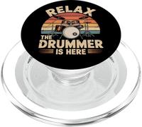Relax The Drummer Is Here Musical para músicos de batería PopSockets PopGrip para MagSafe
