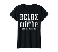 Relax The Guitar Player Is Here Camiseta gráfica económica, Mujer, Negro, XL