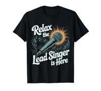 Relax The Lead Singer Is Here Band Frontman Vocalist - Camiseta gráfica económica