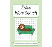 Relax Word Search Puzzle Book: Word Searches with Easy to Read print for Calm, Anxiety Relief and More| 6x9 inches|110 pages| 50+ puzzles…for Baby Showers, Holidays