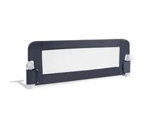 RELAX4LIFE Barrera Seguridad Niños Cama Plegable 105/120/150cm, Barandilla Cama Niño Abatible de Metal y Tela Oxford con Malla Transpirable para Camas Individuales y Dobles (Gris, 120x40x42cm)