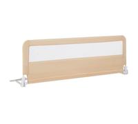 RELAX4LIFE Barrera Seguridad Niños Cama Plegable 150/180cm con Correas de Seguridad y Funda Tela Oxford Removible, Barandilla Cama Niño para Cuna, Cama Gemelo/Doble/Queen&King (Beige,150 x 41 x 55 cm)