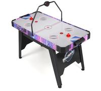 RELAX4LIFE Mesa de Air Hockey para Niños y Adultos, Juego Mesa Air Hockey con Marcador Digital LED, Motor Potente 12V, 2 Discos y 2 Empujadores para Hogar, Oficina, Sala de Juegos