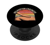 Relaxation Engineer Estrés del Terapeuta de Masaje - PopSockets PopGrip Adhesivo