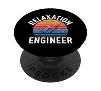Relaxation Engineer Estrés del Terapeuta de Masaje - PopSockets PopGrip Adhesivo