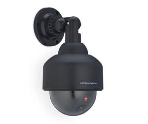 Relaxdays 10 Cámara de seguridad falsa negra negro