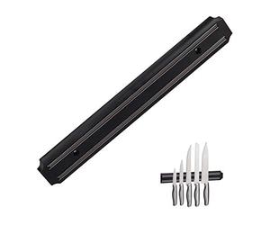Relaxdays 10 Imanes Cuchillos y Herramientas, Poliestireno-Metal, Negro, 33 cm de Ancho
