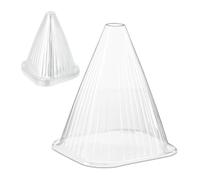 Relaxdays 10 sombreros para plantas transparentes transparente