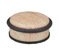 Relaxdays 10 topes de puerta efecto madera marrón marrón claro,negro