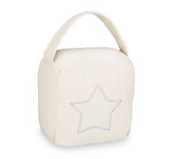 Relaxdays 10 topes para puerta saco estrella beige blanco,crema