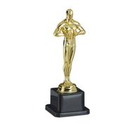 Relaxdays 10 Trofeos dorados decorativos oro,negro