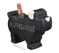 Relaxdays 10 x Hucha perro con pizarra blanco,negro