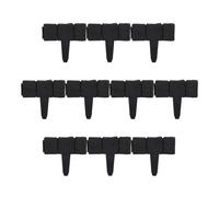 Relaxdays 100 bordes de jardín efecto piedra negro negro