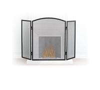 Relaxdays 10022304 - Protector de Chimenea para Niños, Negro, 3x96x62 cm | Medidas 62 x 96 x 1 cm, diseño seguro y moderno para proteger a los más pequeños.