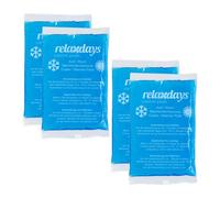 Relaxdays 12 compresas frías rectangulares azules blanco,azul