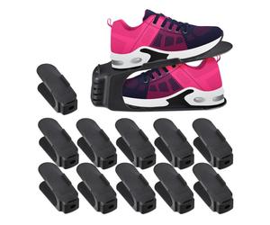 Relaxdays 120 organizadores zapatos negro