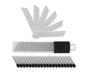 Relaxdays 1200 cuchillas para cúter de 18 mm plata