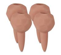 Relaxdays 12x bolas de riego de barro marrón claro