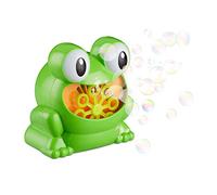 Relaxdays 13 cm Machine Savon Canon à bulles Enfant Grenouille Verte Máquina Burbujas Rana para Cumpleaños Infantil, Plástico, Verde, 13 x 10 cm, Color, 13 x 13 x 10 cm (10024940)
