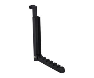 Relaxdays 2 colgadores plegables de puerta negros negro