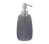 Relaxdays 2 dispensadores de jabón con bomba gris plata,gris