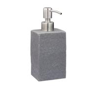 Relaxdays 2 dispensadores de jabón piedra grises plata,gris