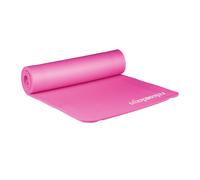 Relaxdays 2 esterillas yoga 1 cm grosor rosadas blanco,fucsia