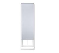 Relaxdays 2 estores opacos de 70x160 cm blanco blanco,plata