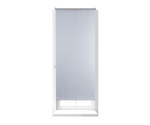 Relaxdays 2 estores opacos de 70x160 cm blanco blanco,plata