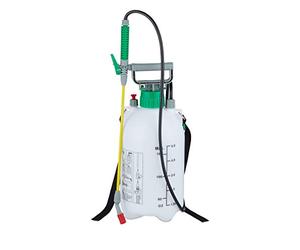 Relaxdays 2 Fumigadoras Pulverizador 5 litros, A presión, Rociador Jardín, Manguera y Lanza, 3 Bar, 44cm, Plástico, Blanco