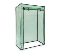 Relaxdays 2 invernaderos tomates techo inclinado verde,negro