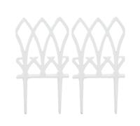 Relaxdays 2 paneles de valla jardín hierro blanco