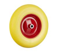 Relaxdays 2 ruedas carretilla 4.80 4.00-8 amarillo,rojo