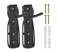 Relaxdays 2 soportes bicicletas para pared negro negro